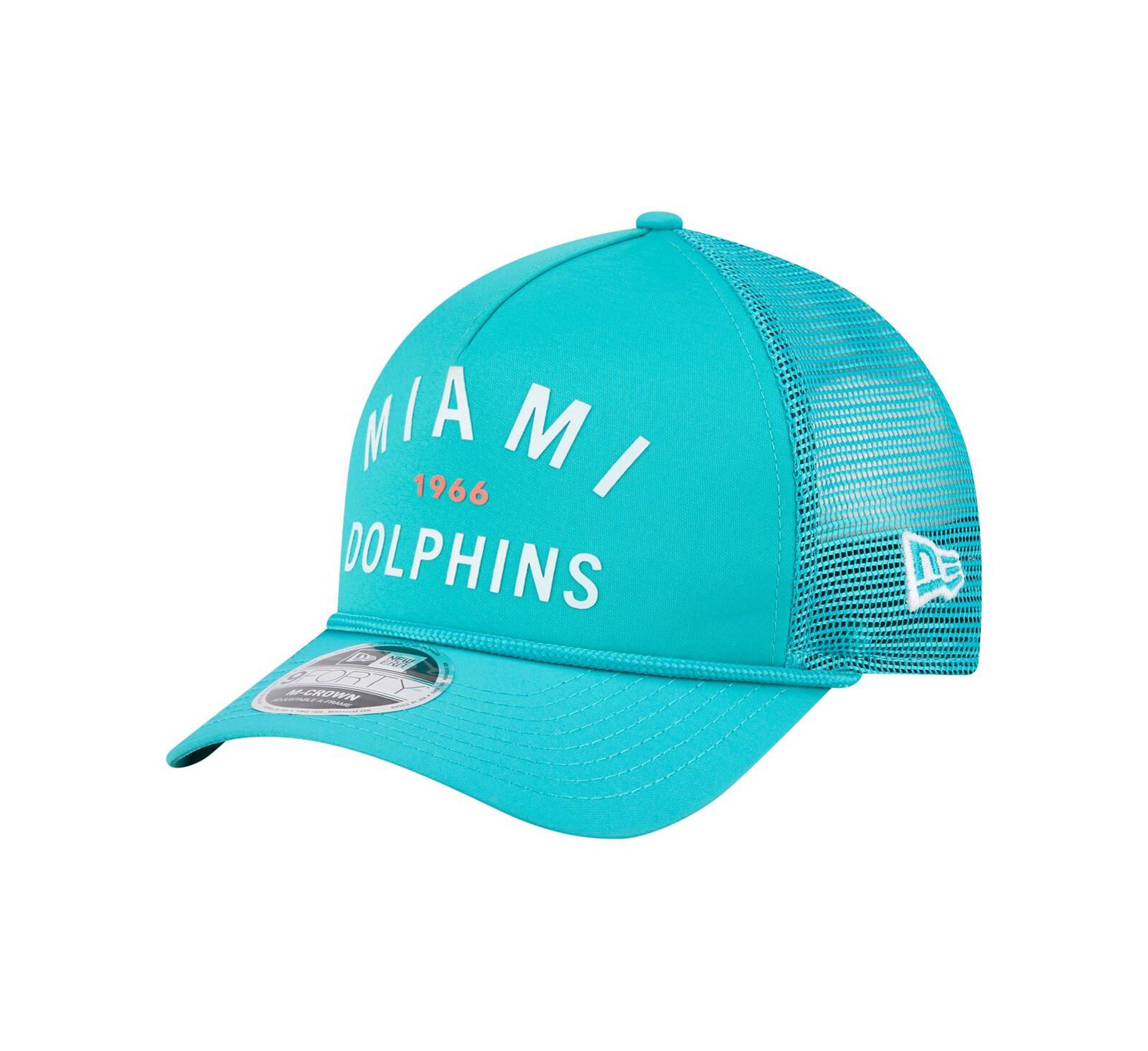 New Era Мужская кепка Miami Dolphins M-Crown A-Frame 9FORTY Adjustable Aqua