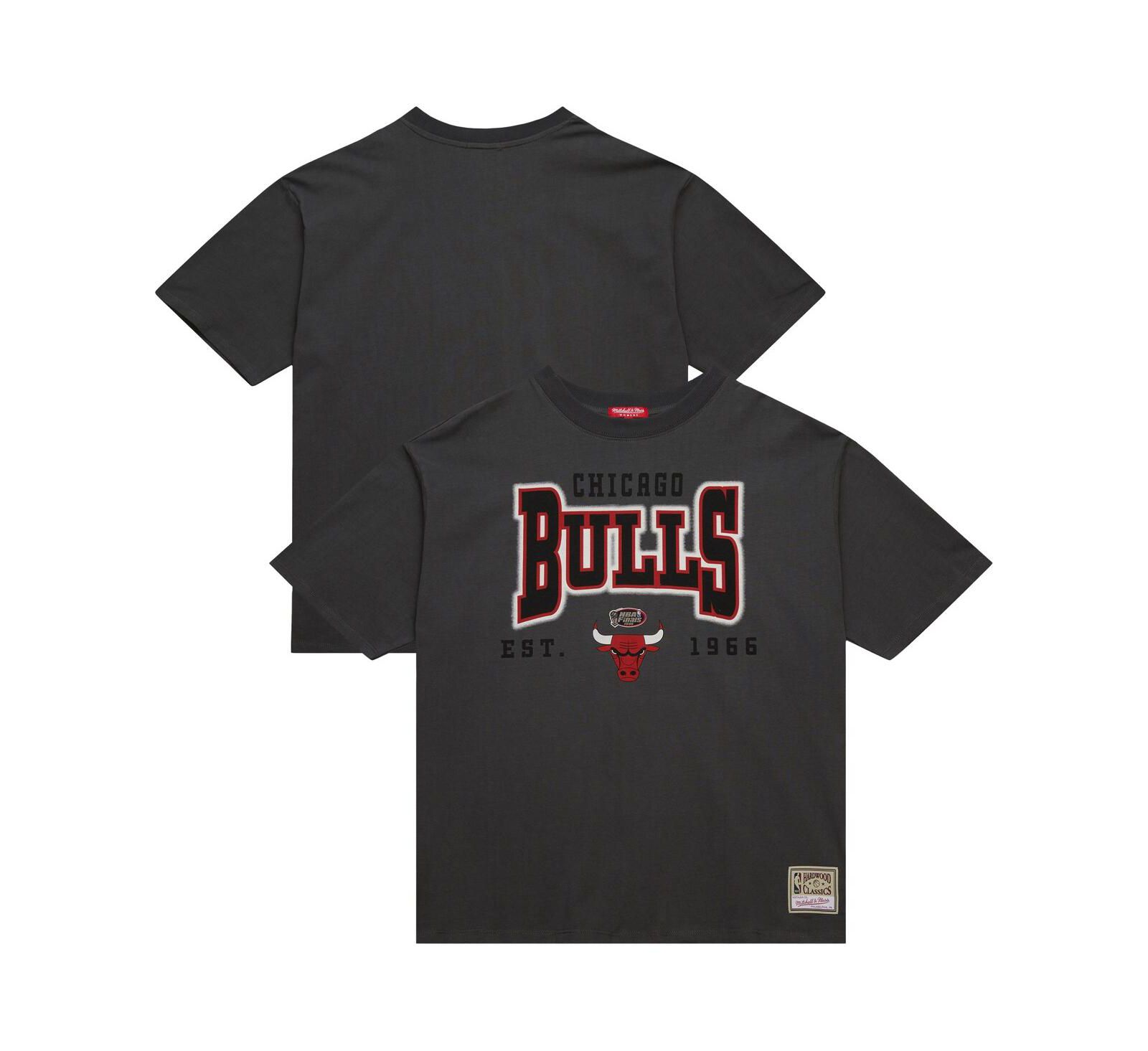 Mitchell & Ness Женская футболка Chicago Bulls Hardwood Classics Oversized Boyfriend