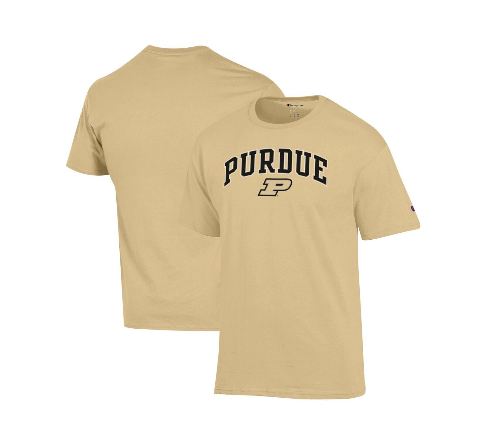 Мужская футболка Champion Gold Purdue Boilermakers Arch Over Logo