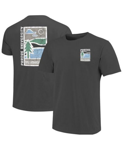 Image One мужская футболка Purdue Boilermakers Comfort Colors, графитовый цвет