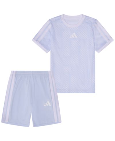 Комплект из 2 предметов adidas для малышей: футболка и шорты с принтом