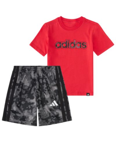 Комплект из футболки и шорт adidas для малышей (мальчиков), 2-piece set