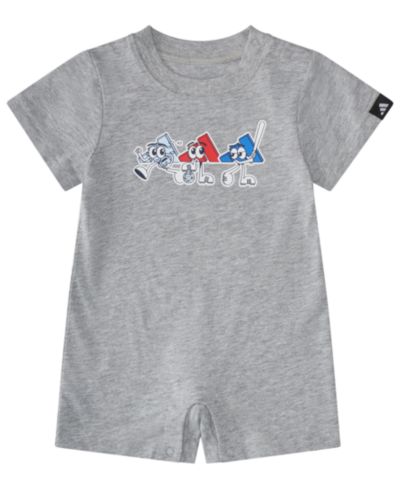 Ромпер adidas Baby Boys' Short-Sleeve Graphic Shortie Heather