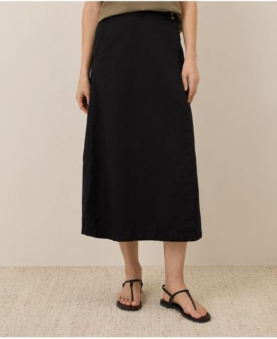 Pact Женская юбка Wrap Skirt из органического хлопка и льна