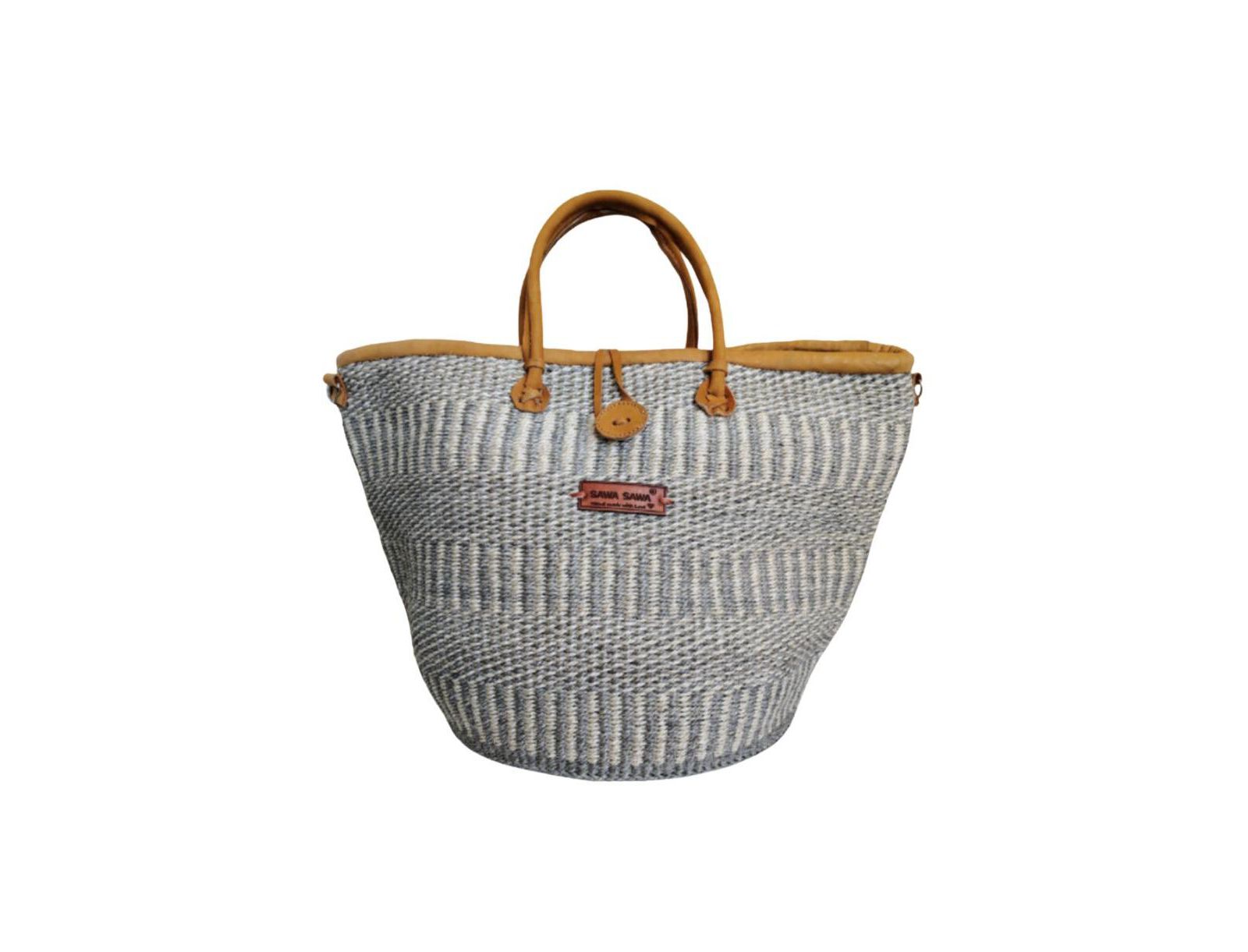 Плетеный сумка-тоут Ash Wisdom Handwoven Sisal Straw