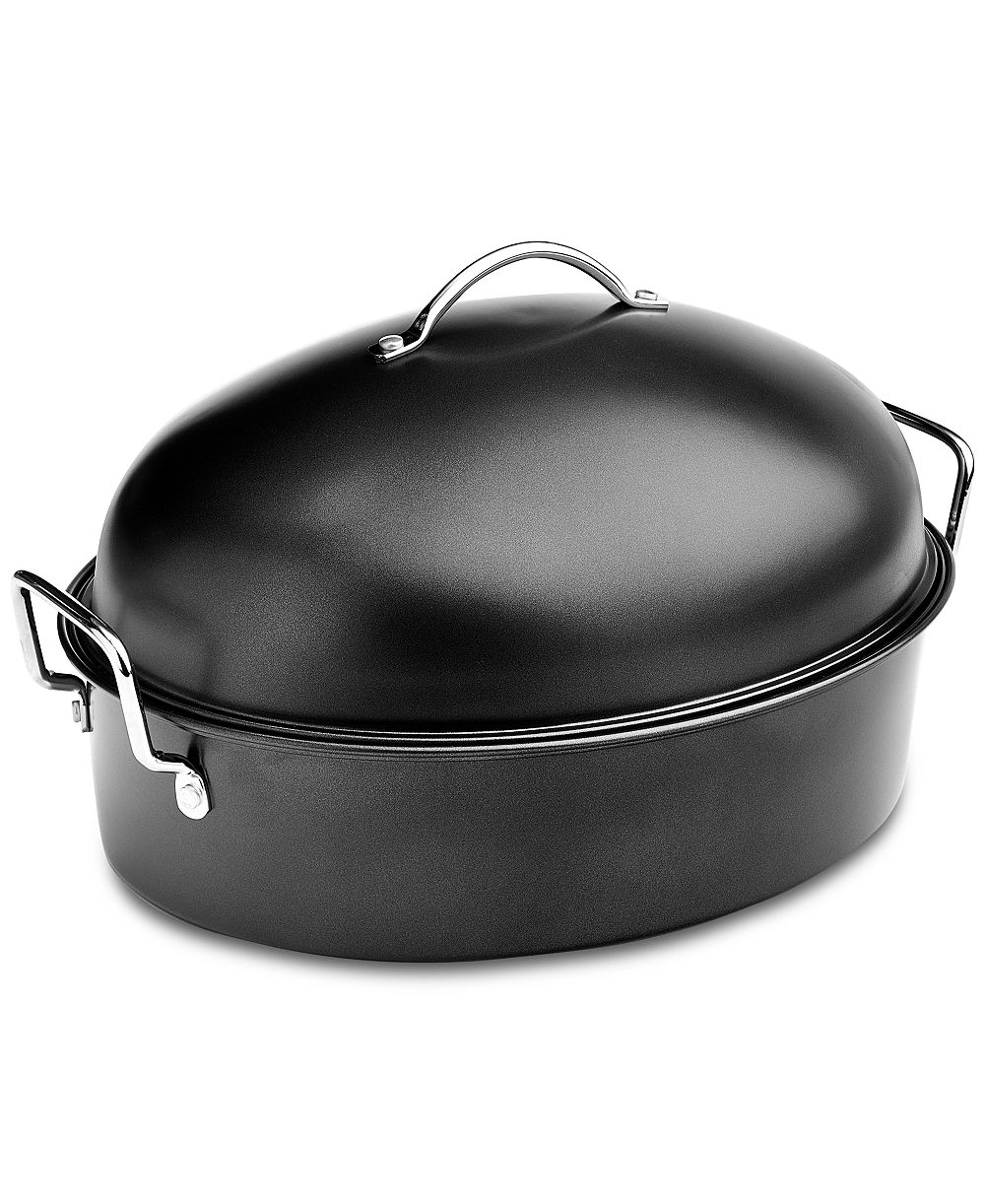 The Cellar Carbon Steel Nonstick 9-Qt Covered Oval Roaster with Rack, Exclusively at Macy's