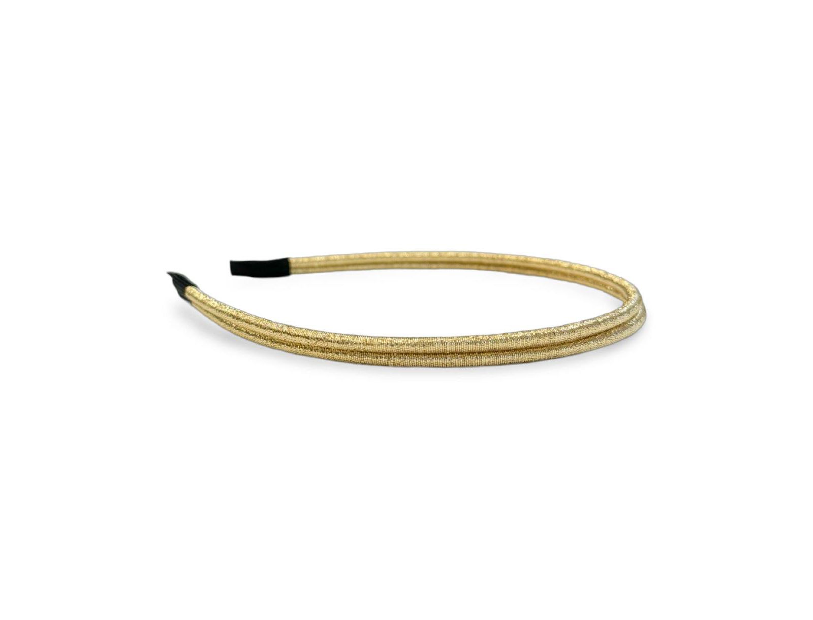Thin Double Headband - Gold