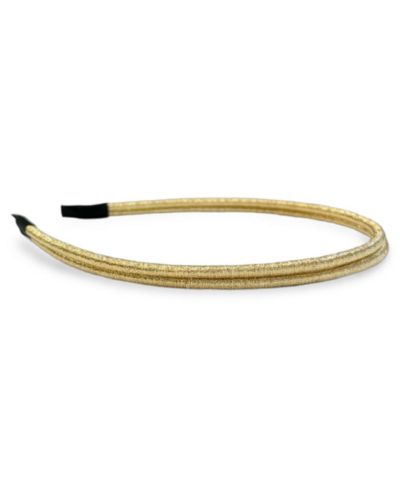 Thin Double Headband - Gold