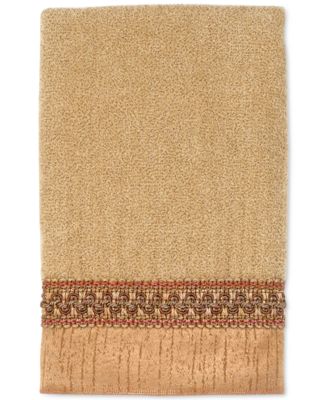 Avanti Braided Cuff Medallion Hand Towel, 16" x 30"