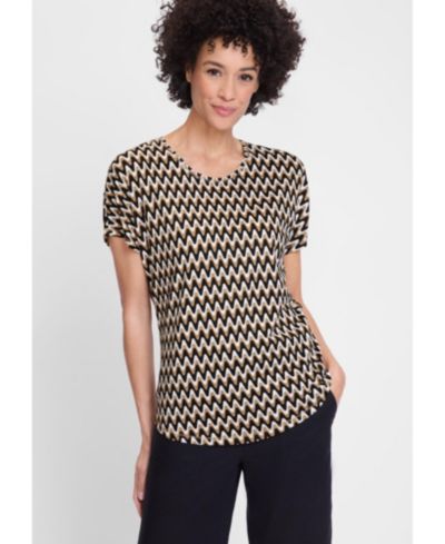 Olsen Женская футболка Waved Striped