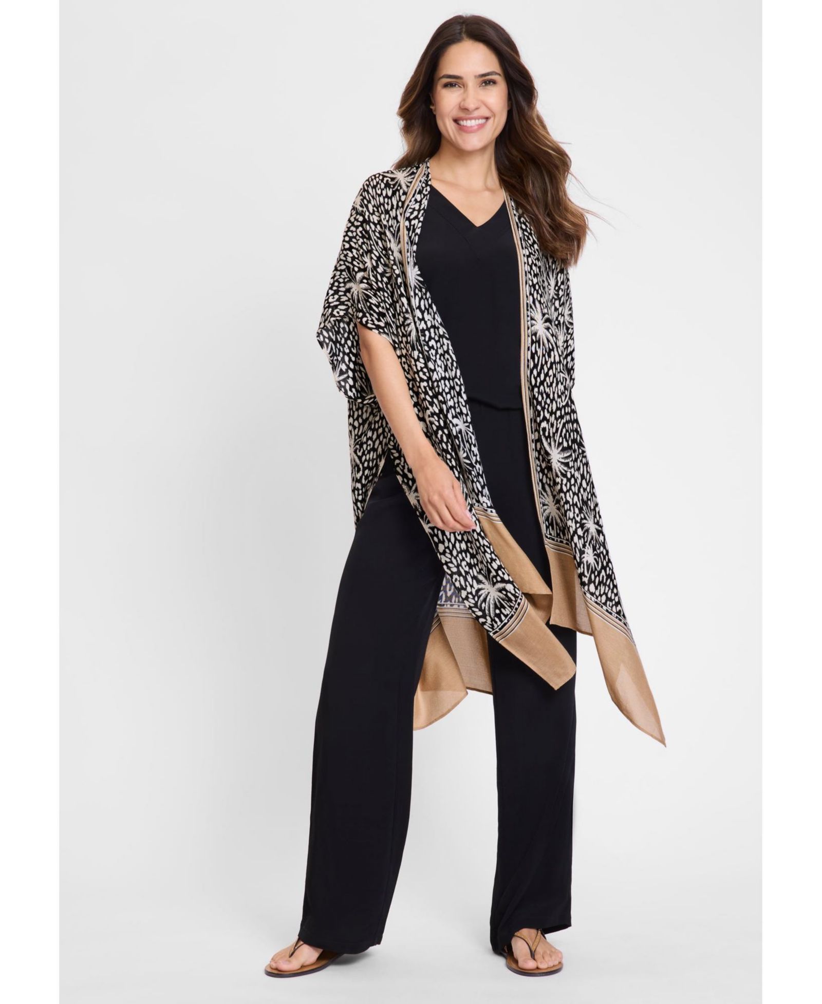 Olsen Tropic Mix Print Duster