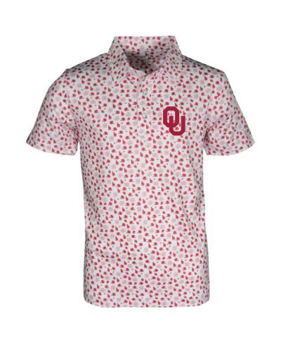 Детская рубашка-поло Garb White Oklahoma Sooners с принтом