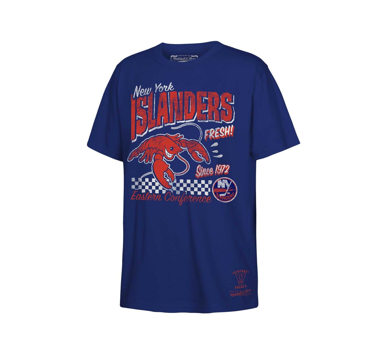Mitchell & Ness Футболка New York Islanders Concession Stand для мальчиков и девочек, королевский синий
