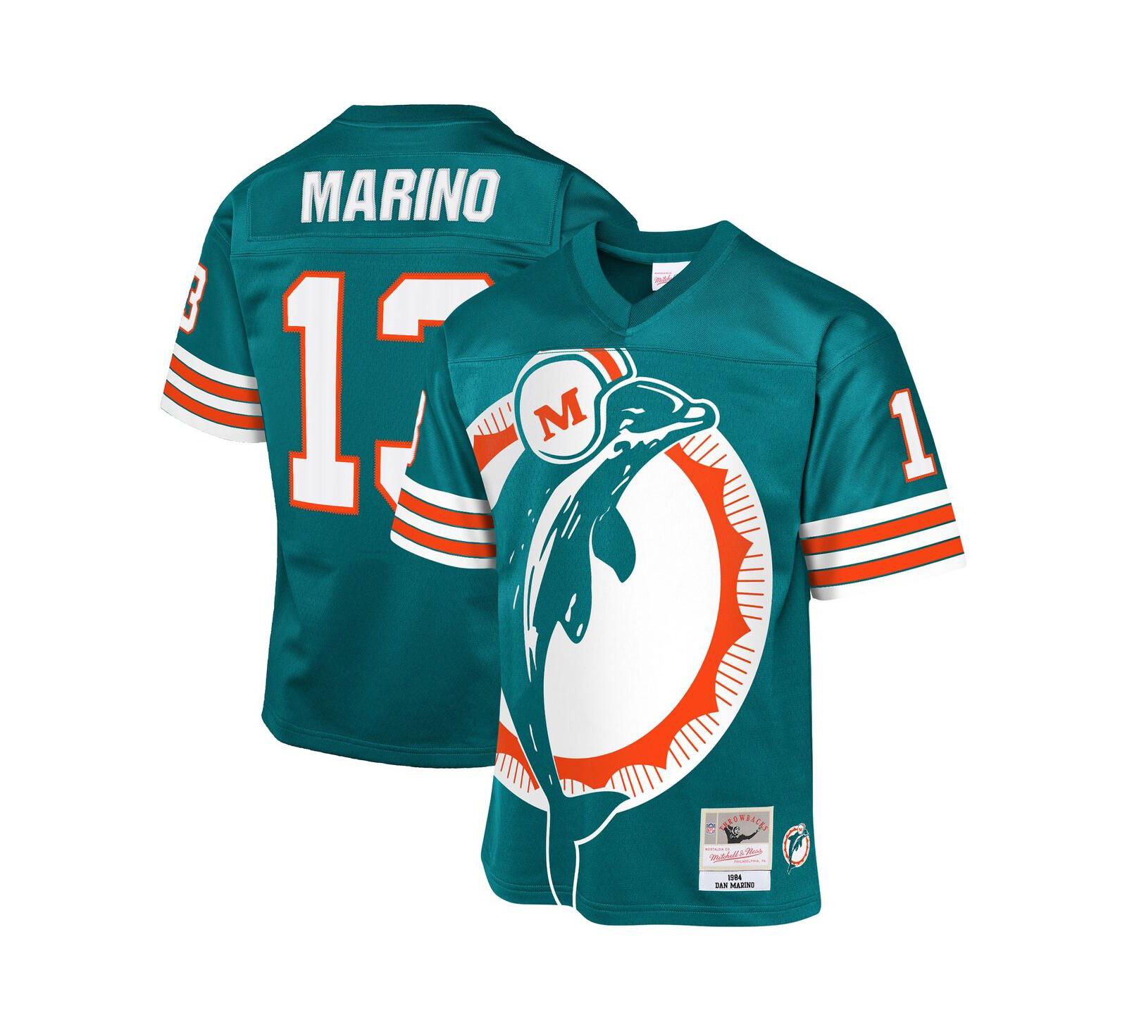 Mitchell & Ness джерси Dan Marino Miami Dolphins 1984 Throwback для мальчиков и девочек