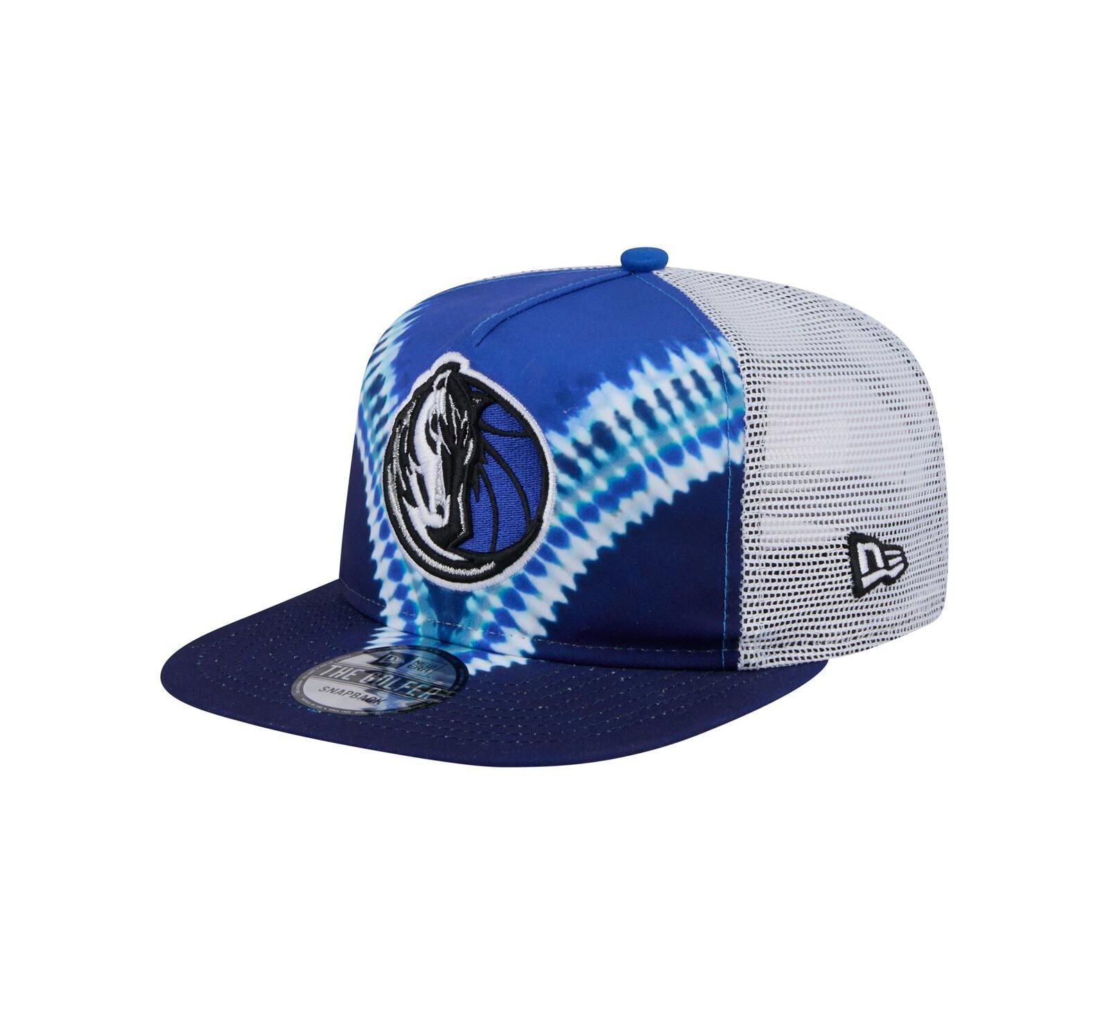 Мужская кепка New Era Dallas Mavericks Throwback Dye Golfer Snapback, темно-синяя