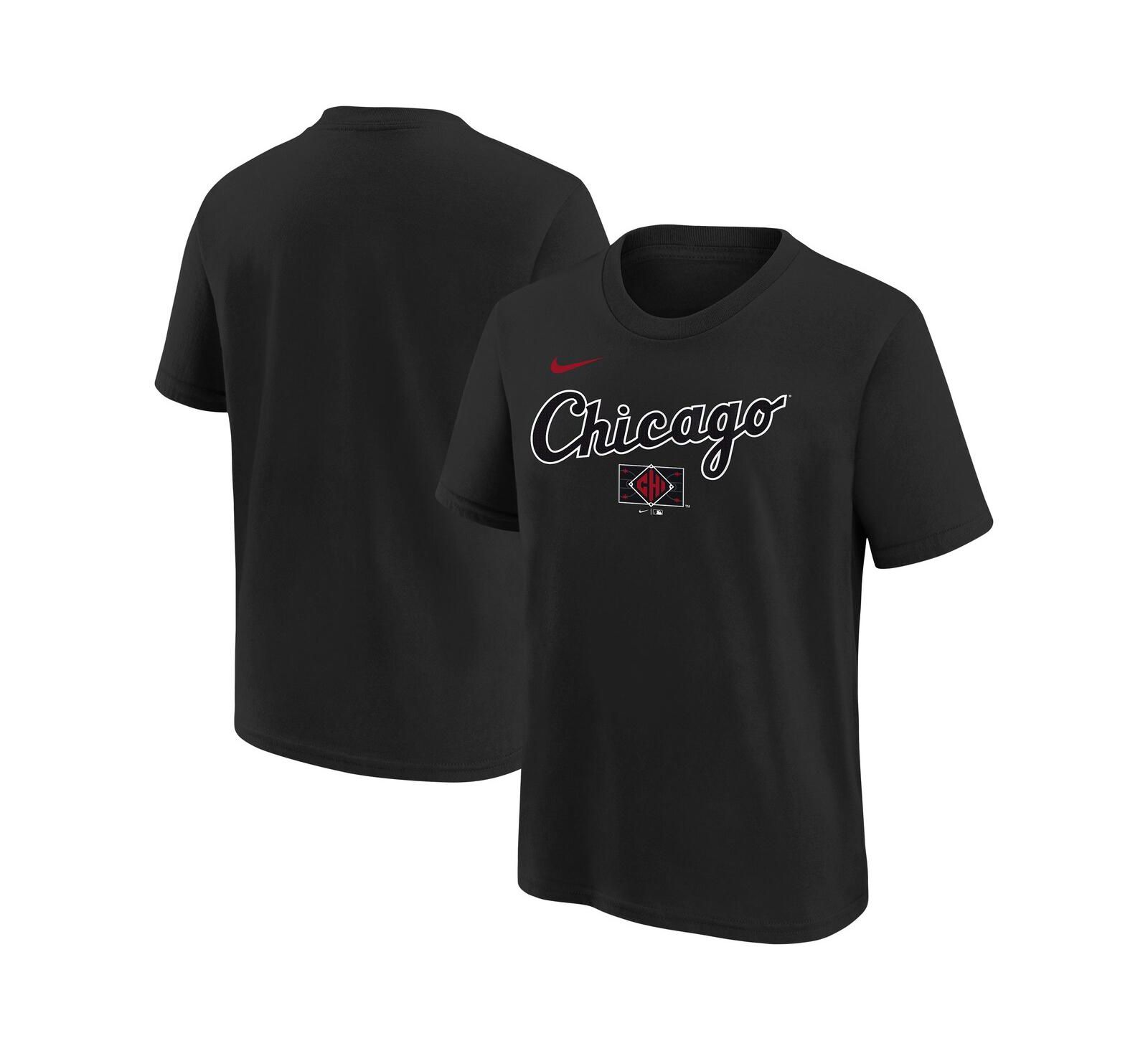 Футболка Nike Big Boys and Girls Black Chicago White Sox 2025 City Connect