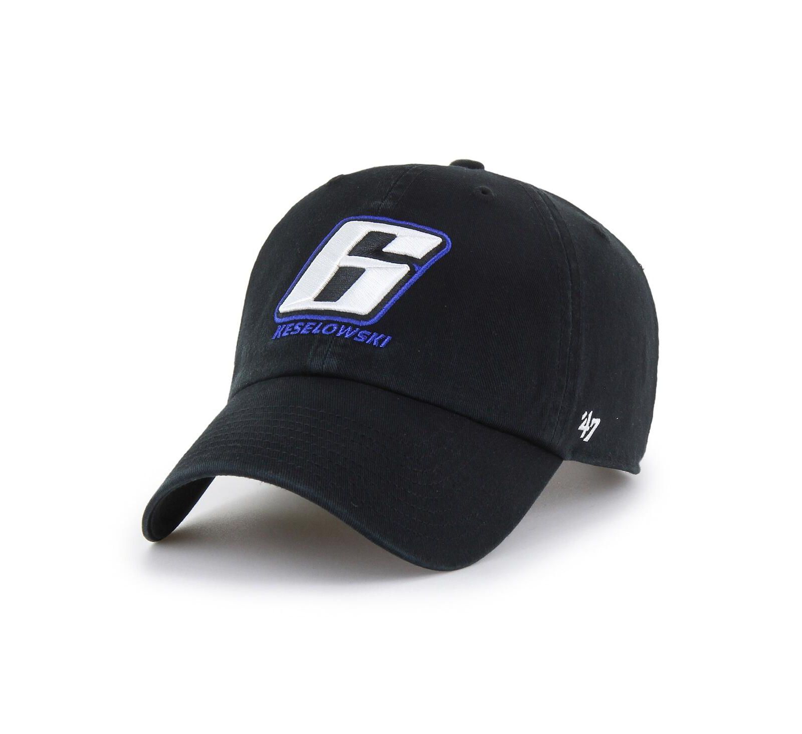 Мужская регулируемая кепка '47 Brand Black Brad Keselowski Clean Up