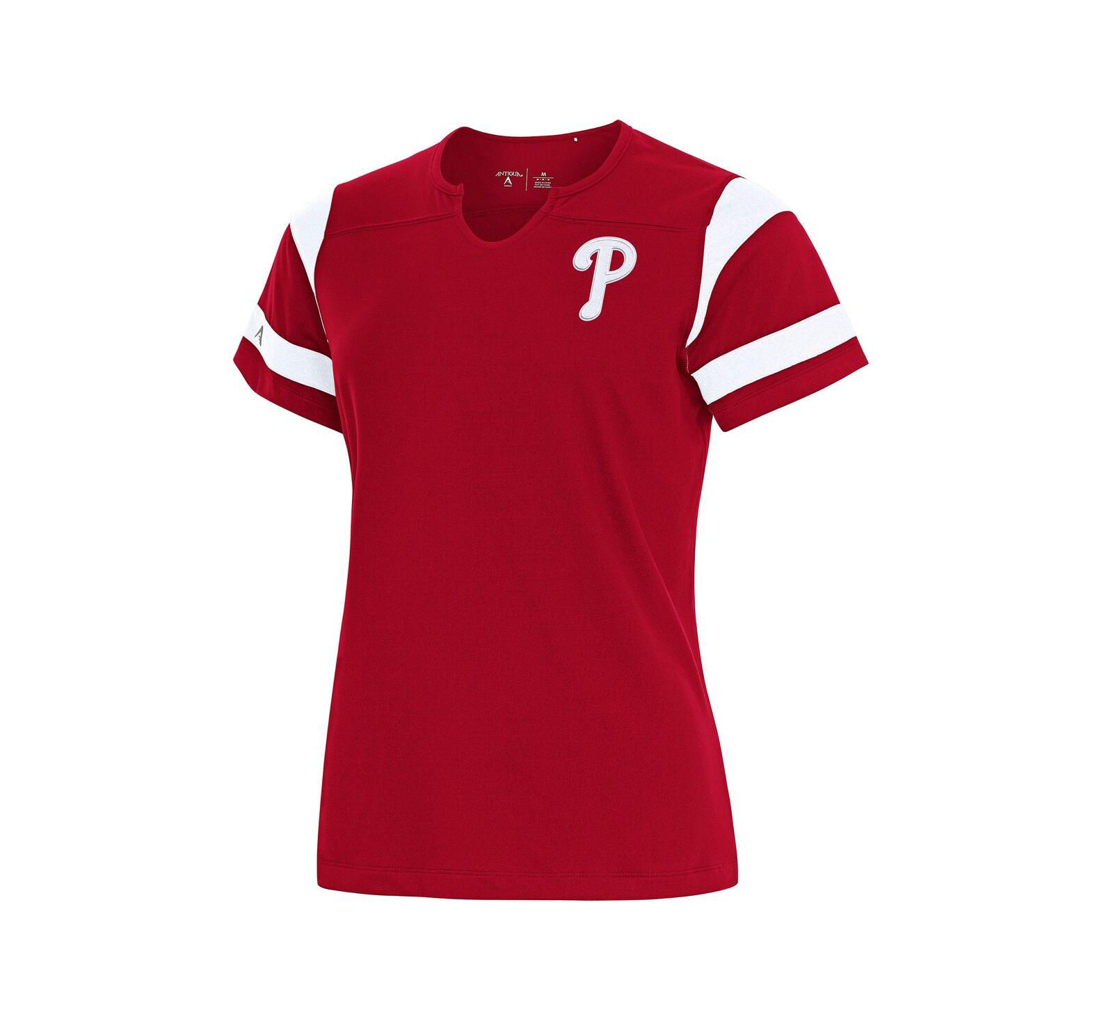 Antigua Женский топ Philadelphia Phillies Encounter Notch Neck