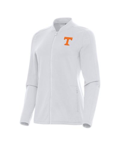 Antigua Женский White Tennessee Volunteers Continual Full-Zip Jacket