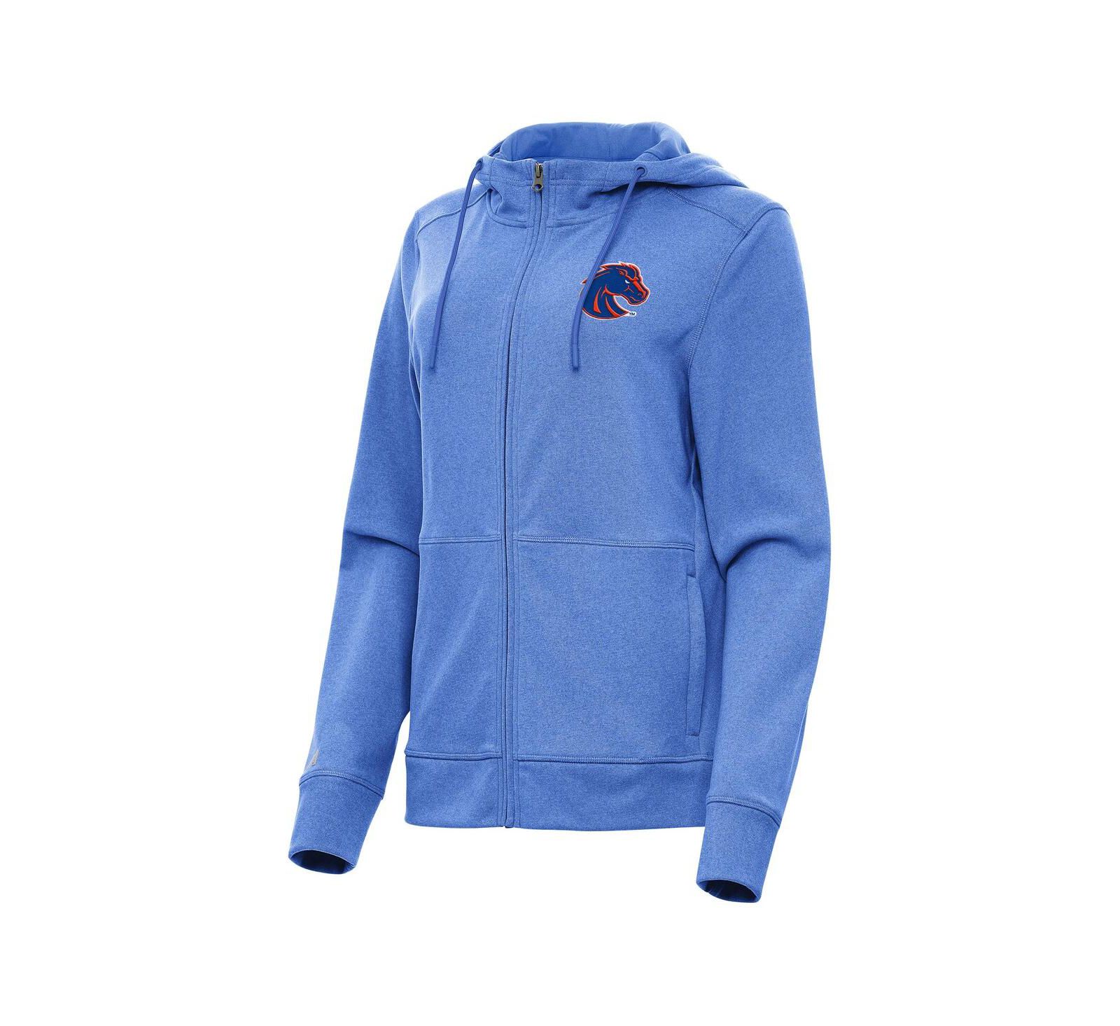 Женский худи Antigua Heather Royal Boise State Broncos Seeker Full-Zip