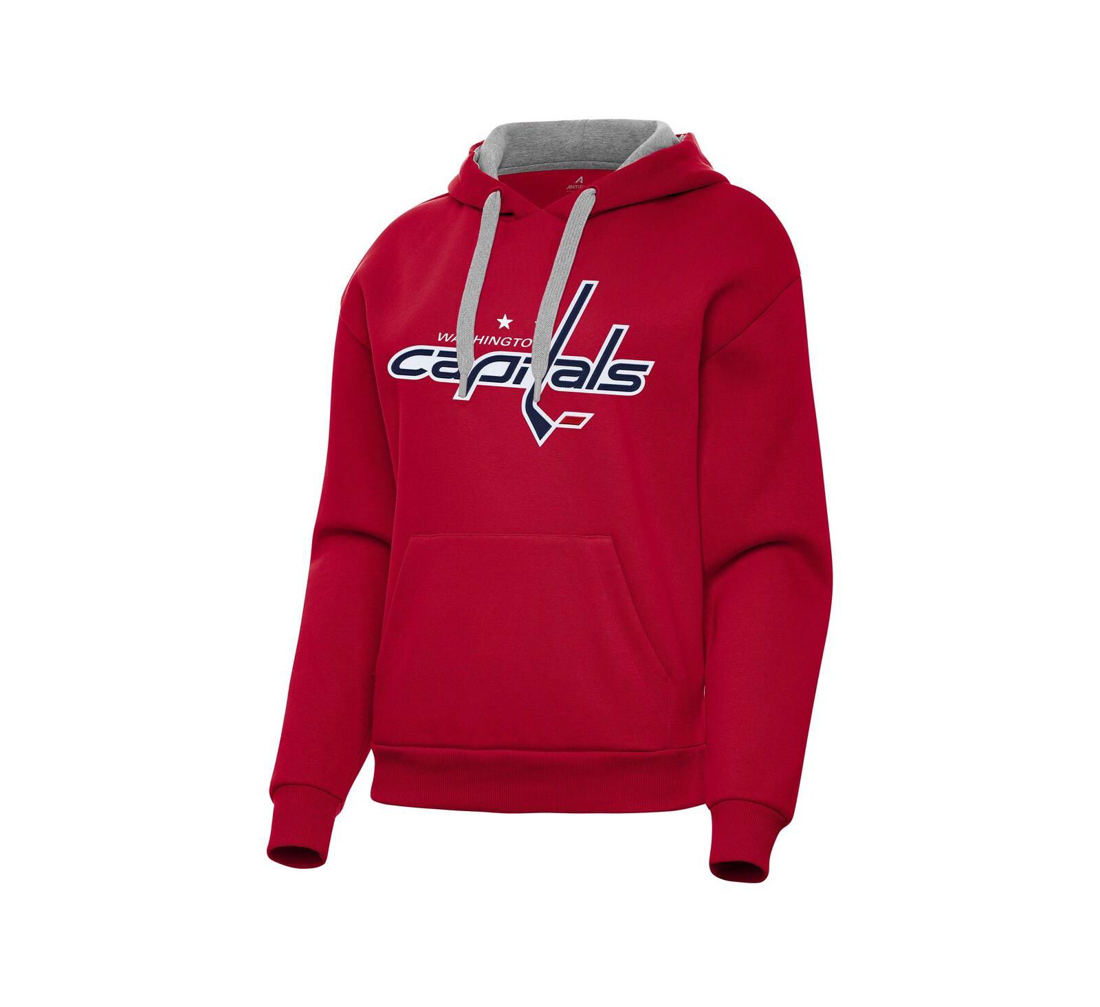 Antigua Women's Red Washington Capitals Victory Pullover Hoodie