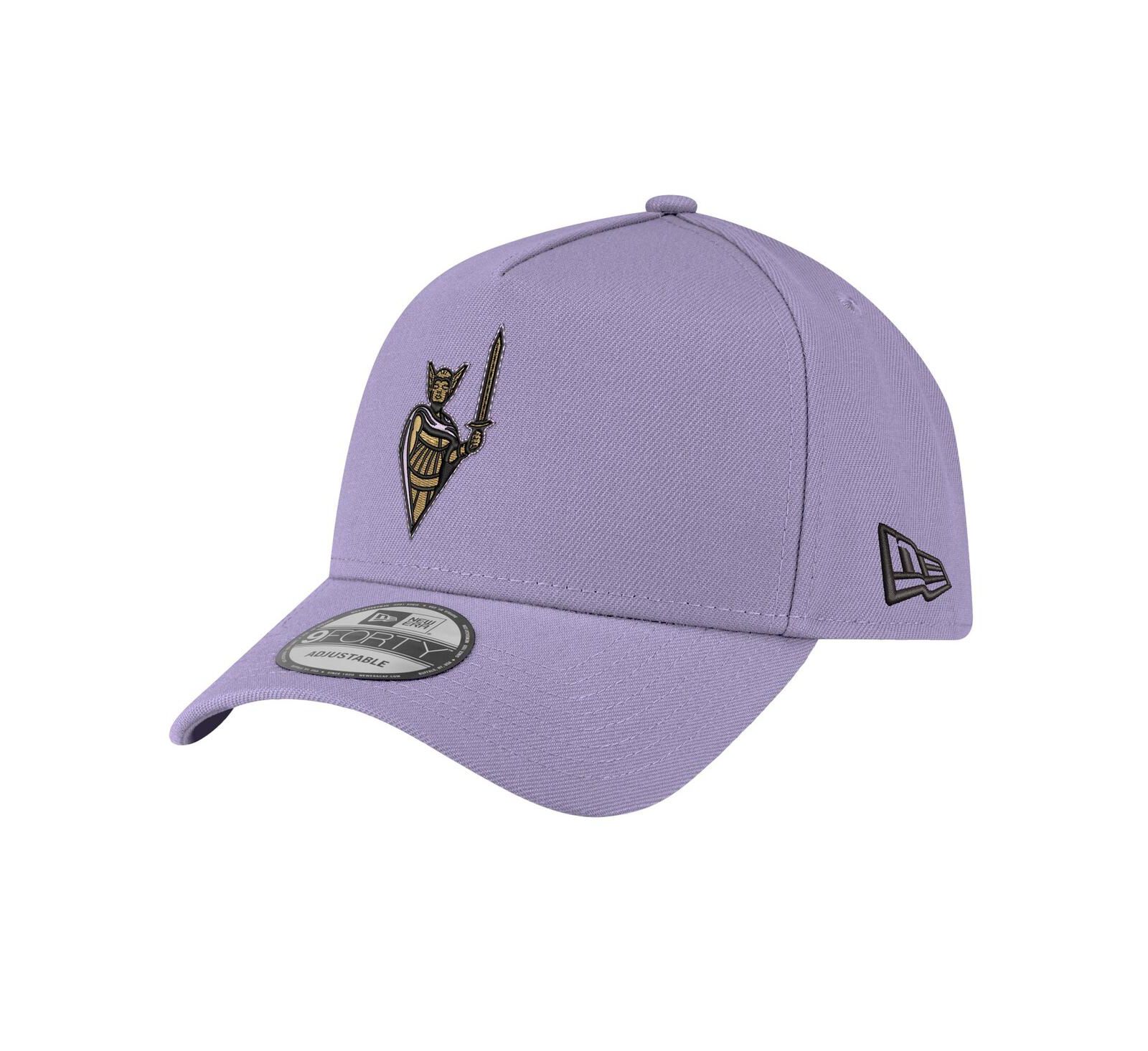 New Era Men's Violet Golden State Valkyries Core Logo A-Frame 9FORTY Adjustable Hat