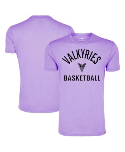 Мужская и женская футболка Sportiqe Tri-Blend супермягкая и удобная, фиолетовая Golden State Valkyries