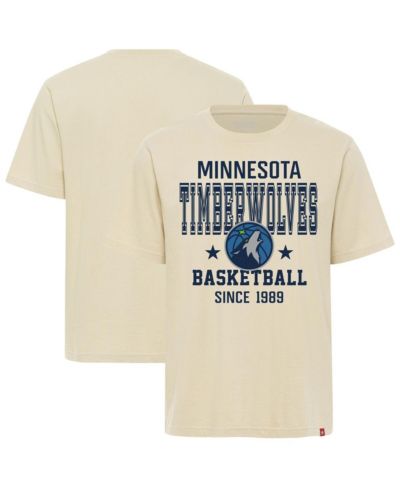 Мужская и женская футболка Sportiqe Minnesota Timberwolves Duke Premium Cream