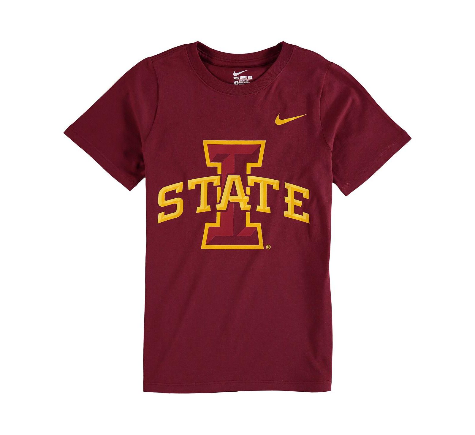 Футболка Nike Cotton Logo для мальчиков и девочек Cardinal Iowa State Cyclones