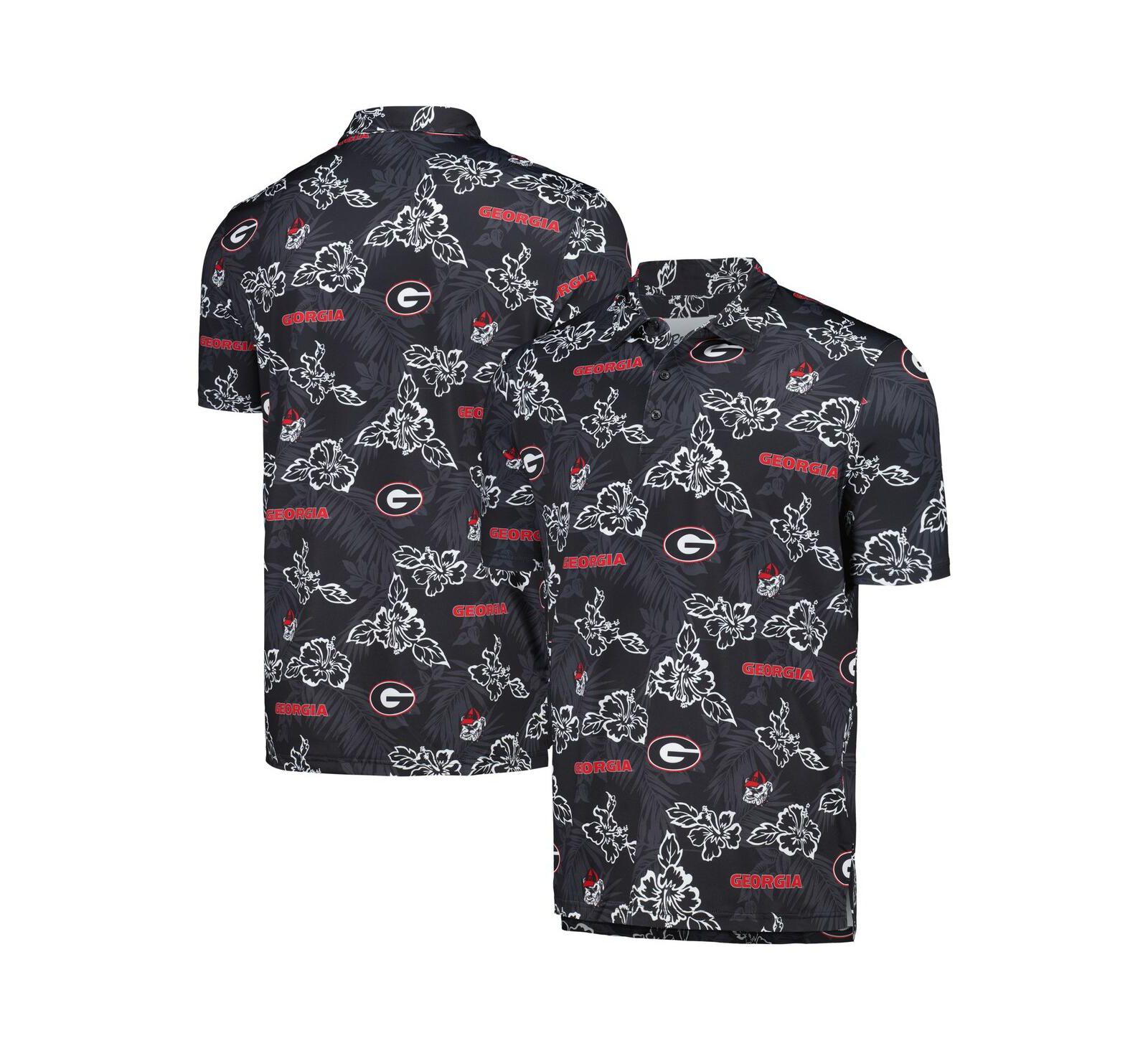 Reyn Spooner Men's Black Georgia Bulldogs Performance Polo Shirt