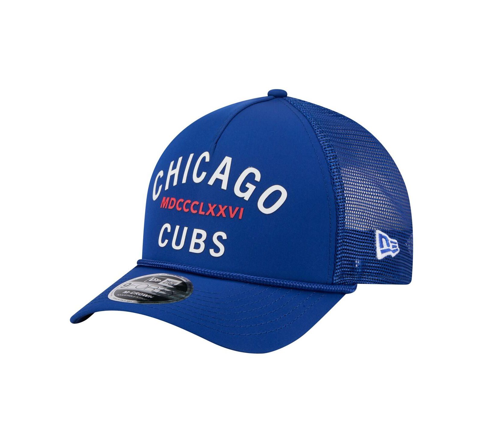 Мужская кепка New Era Chicago Cubs Minimalist 9FORTY A-Frame Adjustable Royal