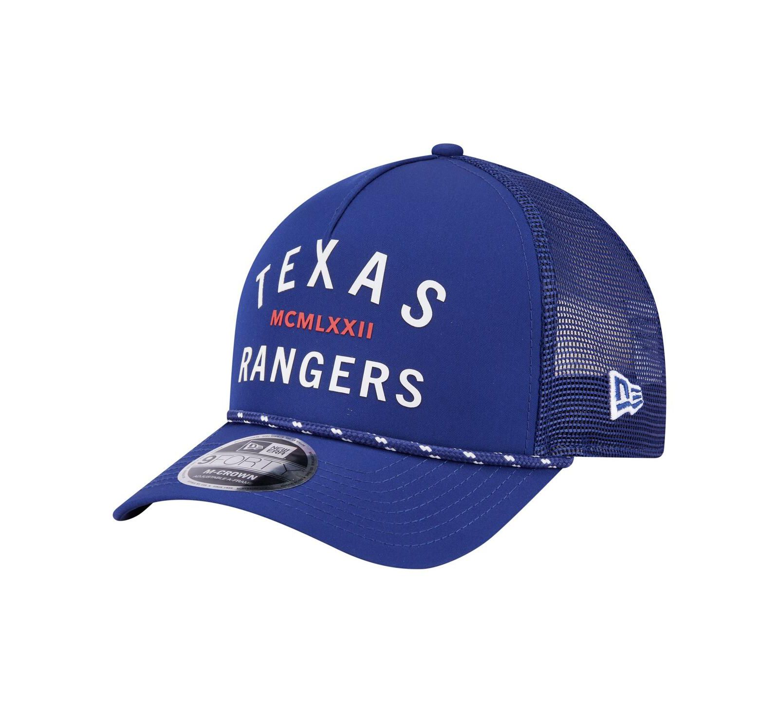 New Era Men's Royal Texas Rangers Minimalist 9FORTY A-Frame Adjustable Hat