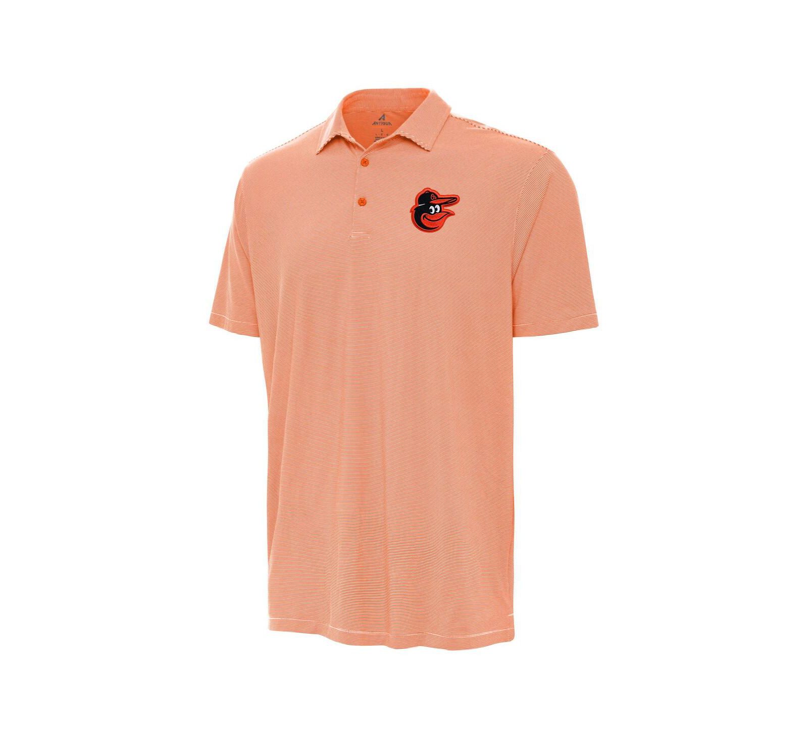 Antigua Мужская рубашка поло Twine Baltimore Orioles Orange/White
