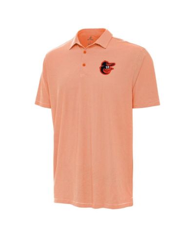 Antigua Мужская рубашка поло Twine Baltimore Orioles Orange/White