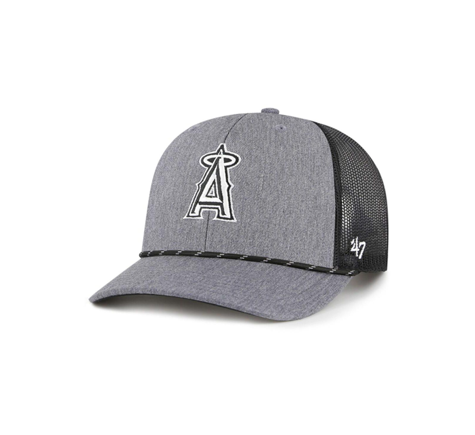 Мужская кепка '47 Brand Los Angeles Angels Carbon Rope Trucker