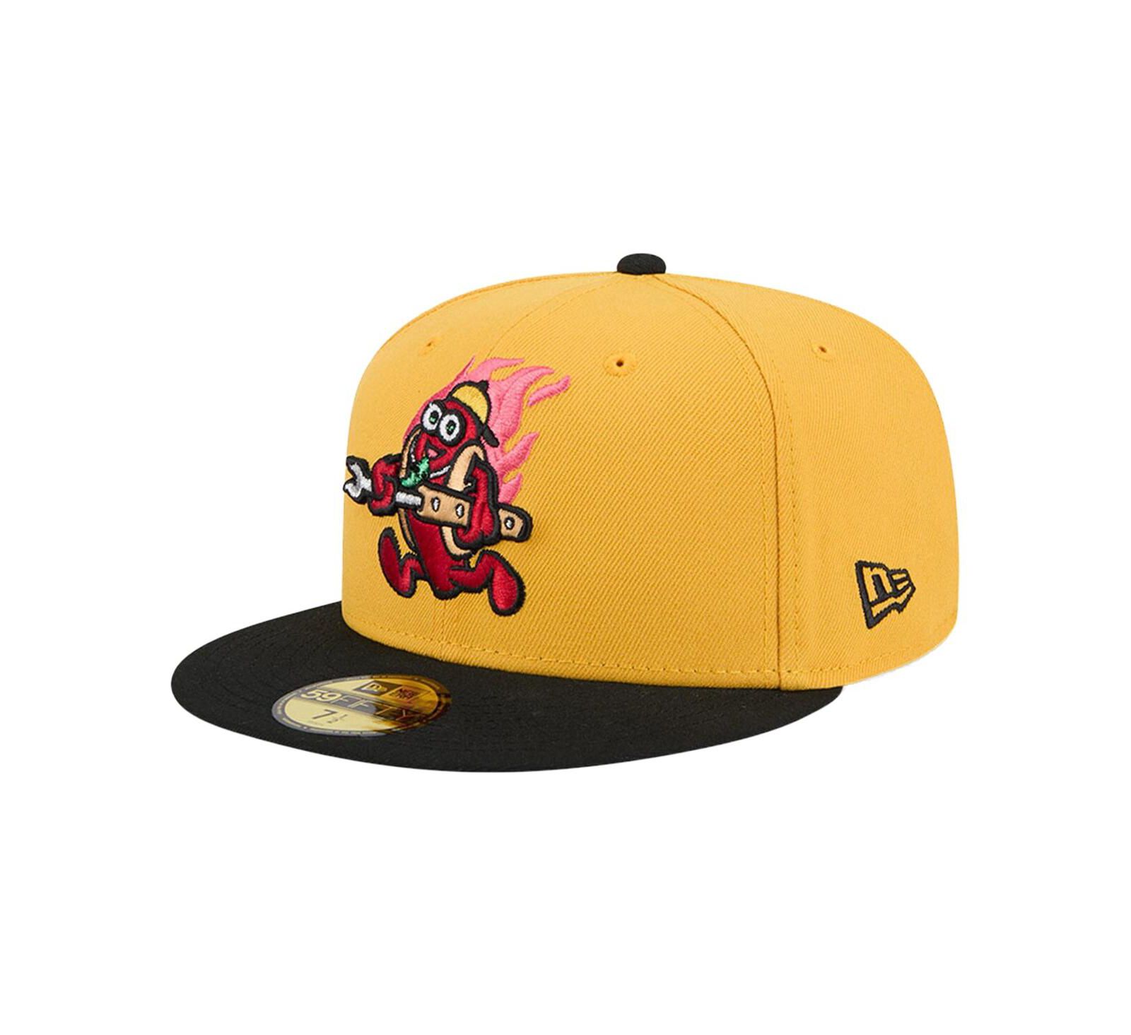 Мужская кепка New Era Yellow Akron RubberDucks Copa de la Diversion 59FIFTY Fitted Hat