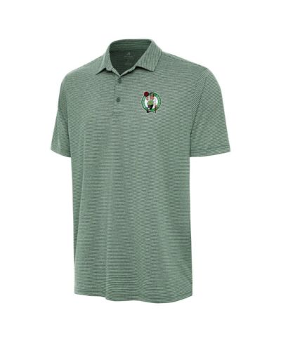Antigua Мужская рубашка-поло Antigua Hunter Green Boston Celtics Scheme