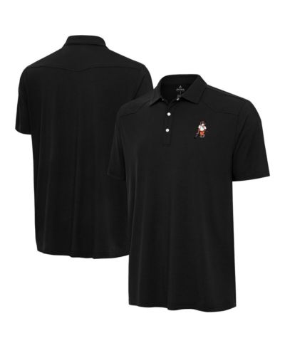 Поло рубашка Antigua Men's Black Clemson Tigers Golfer Western