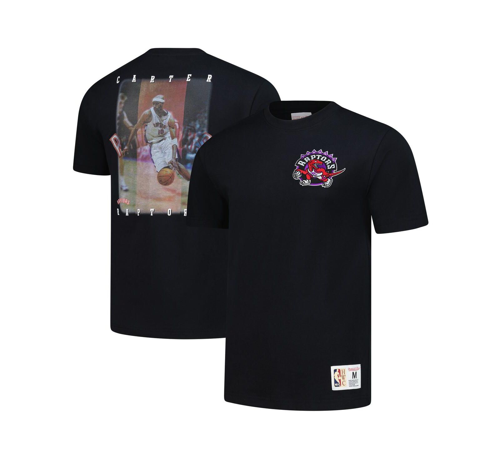Mitchell & Ness Men's Vince Carter Black Toronto Raptors Hardwood Classics NBA Legends T-Shirt