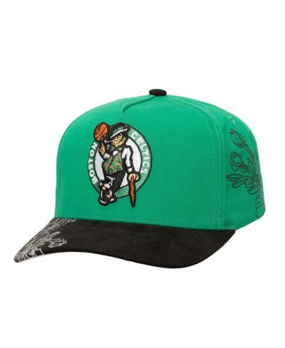 Mitchell & Ness Мужская регулируемая кепка Boston Celtics May Flowers, цвет Kelly Green/Black