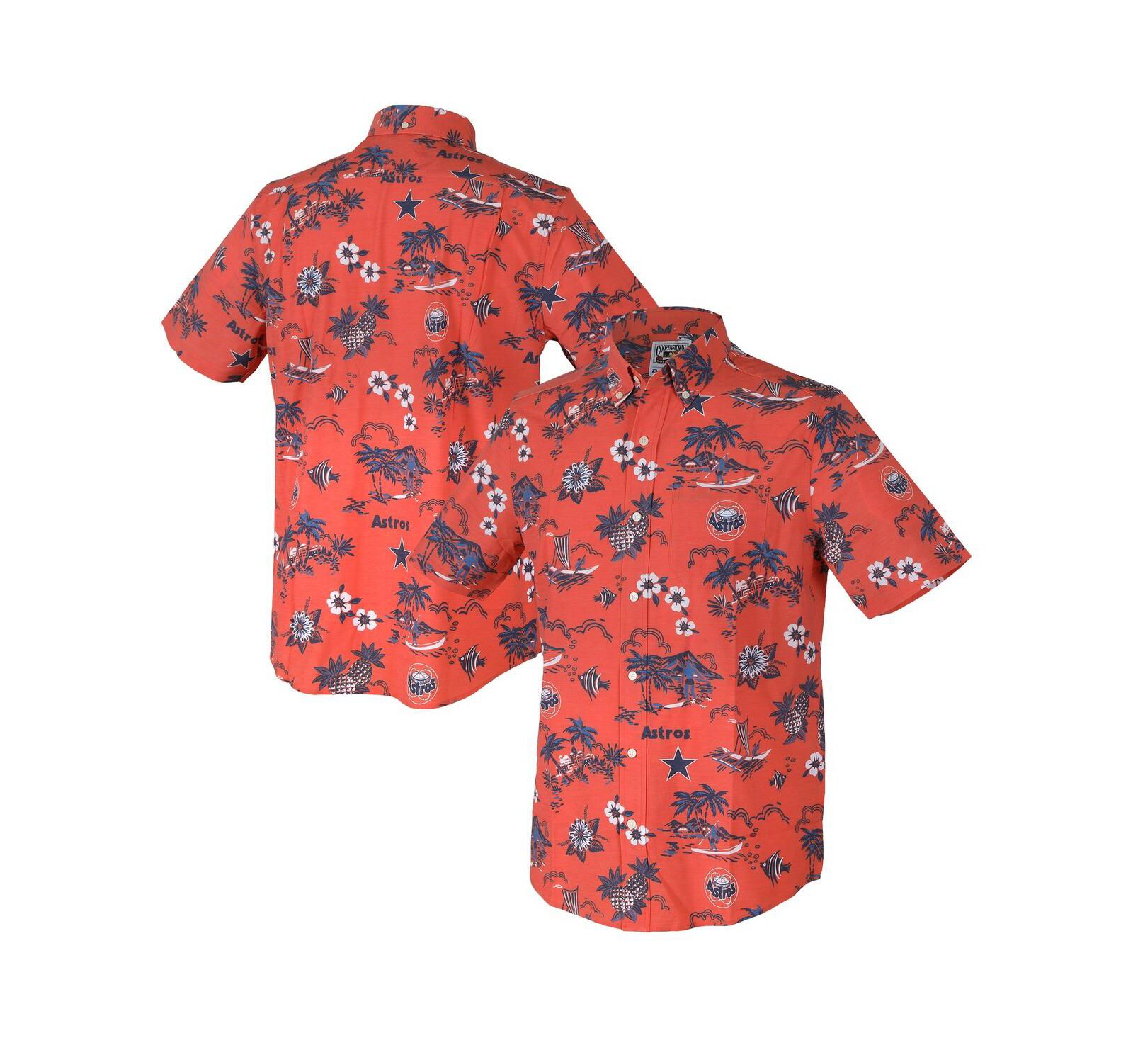 Мужская рубашка Reyn Spooner Orange Houston Astros Kekai Button-Down