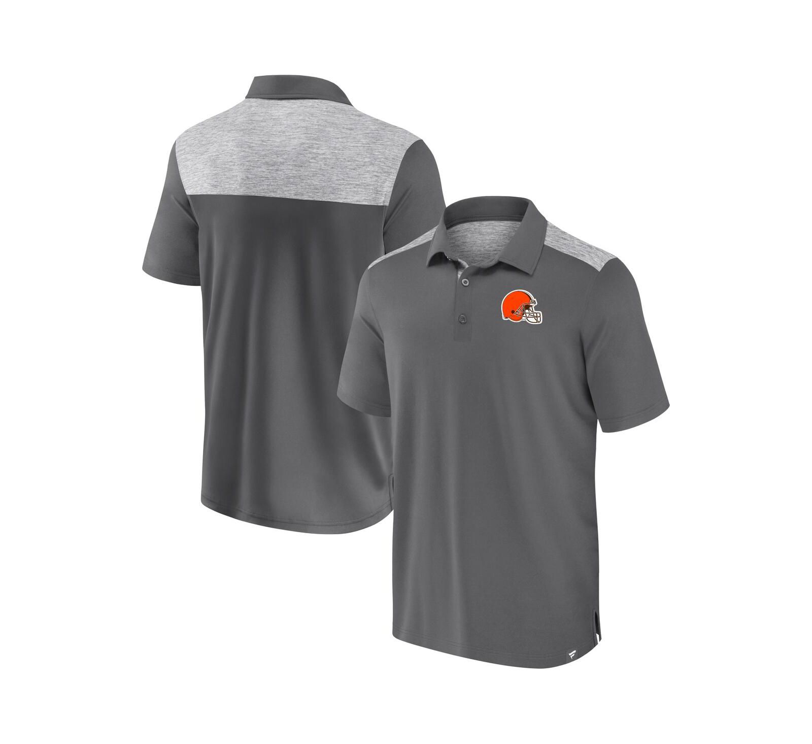 Fanatics мужская рубашка-поло Fanatics Men's Gray Cleveland Browns Long Shot