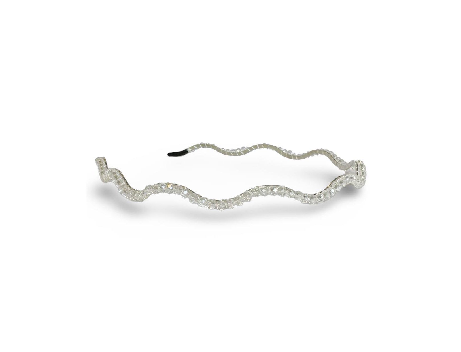 Бейс для волос Wavy Beaded, белый