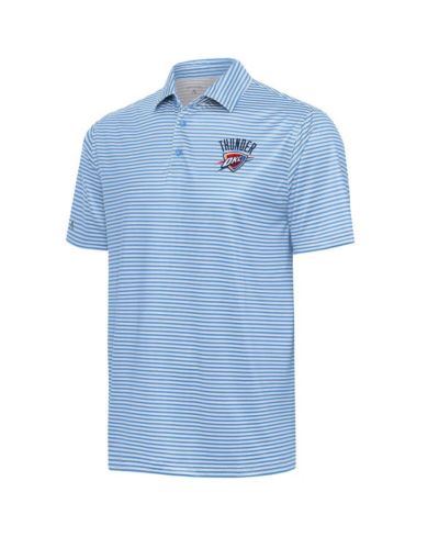 Antigua Мужская рубашка поло Heather Powder Blue Oklahoma City Thunder Skills
