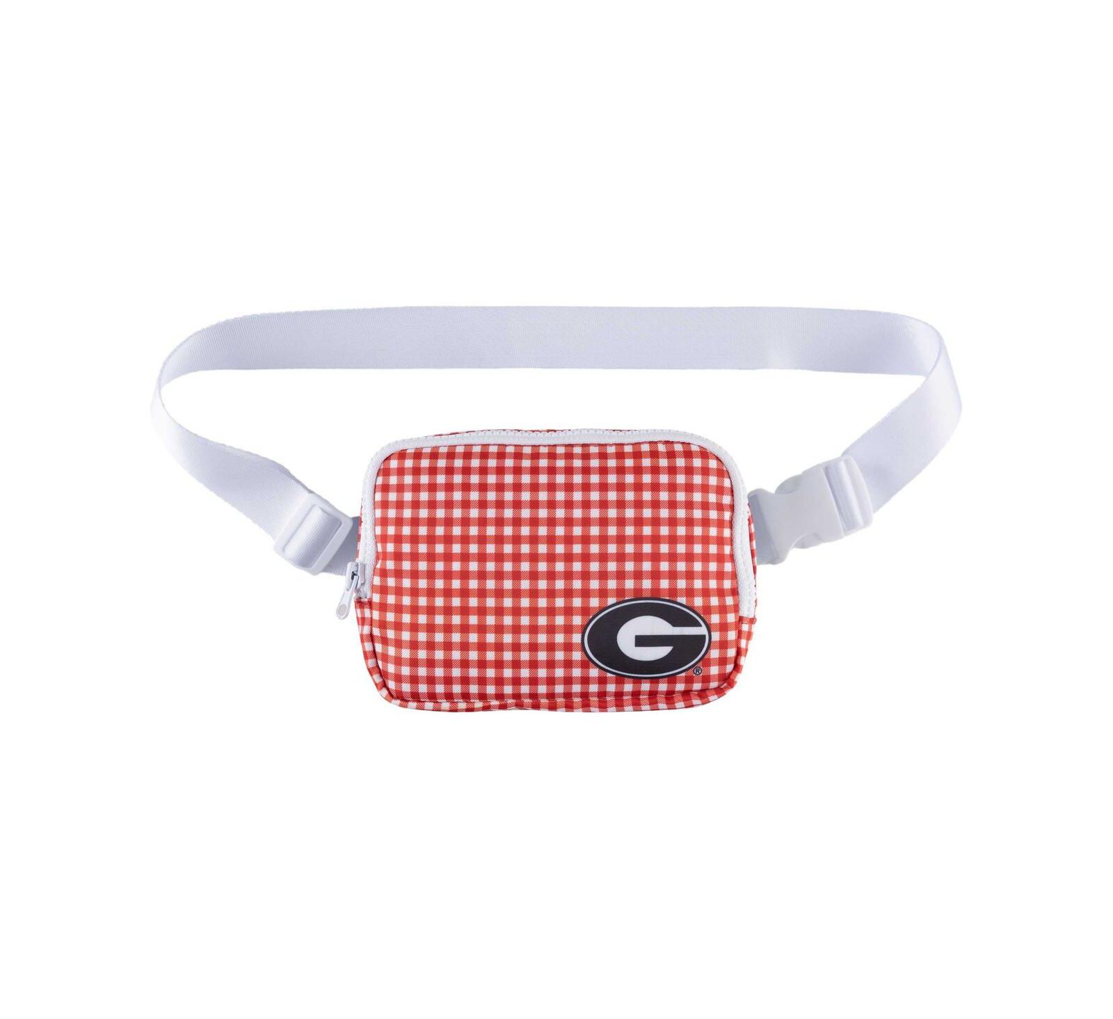 ZooZatz Georgia Bulldogs Gingham Fanny Pack