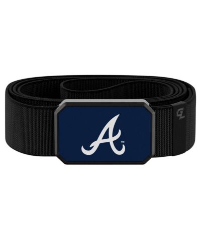Ремень Groove Life Black Atlanta Braves с пряжкой в командных цветах