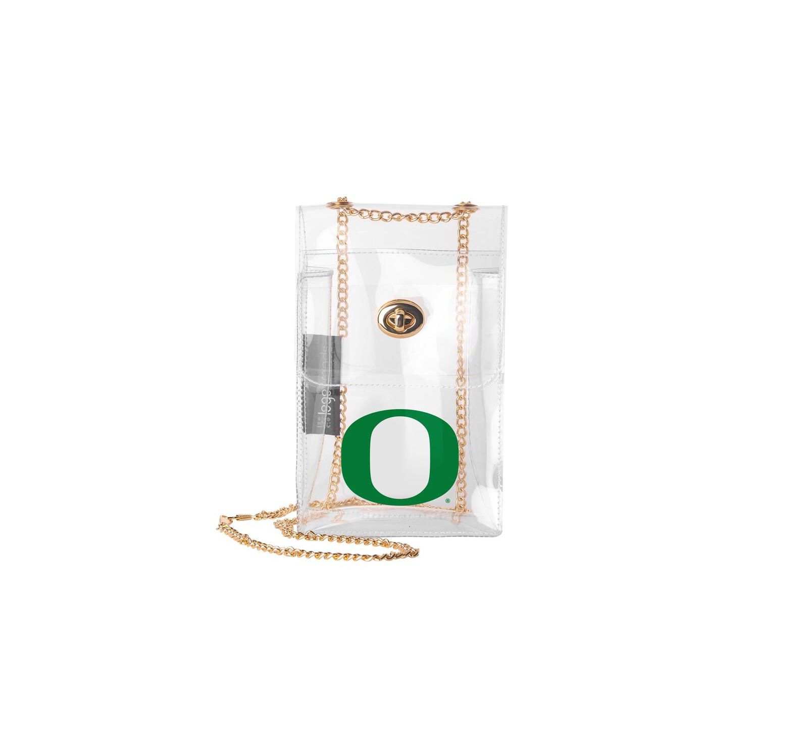 Logo Brands Oregon Ducks Clear Essential Crossbody Purse