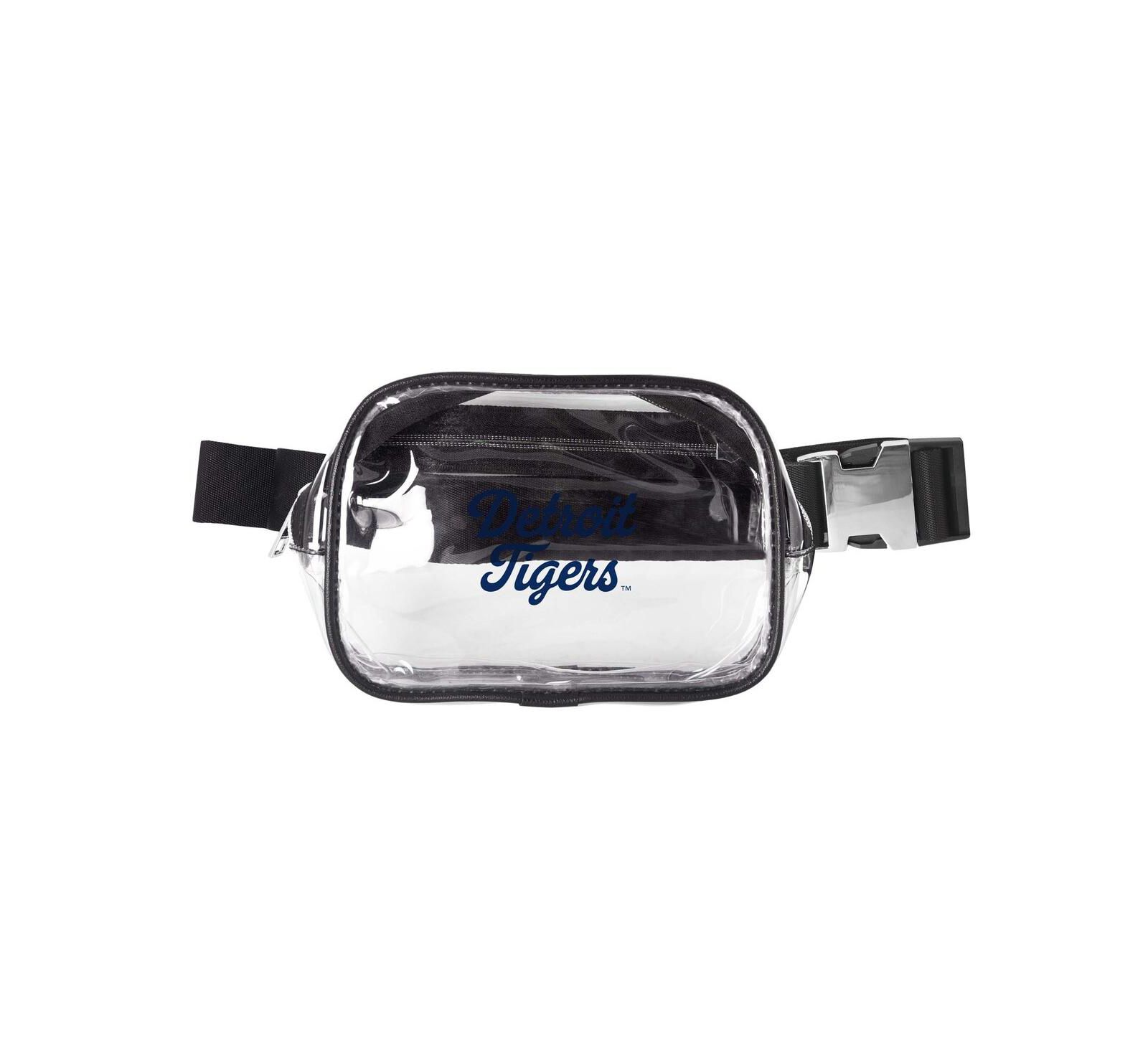 Logo Brands Detroit Tigers Clear Belt Bag