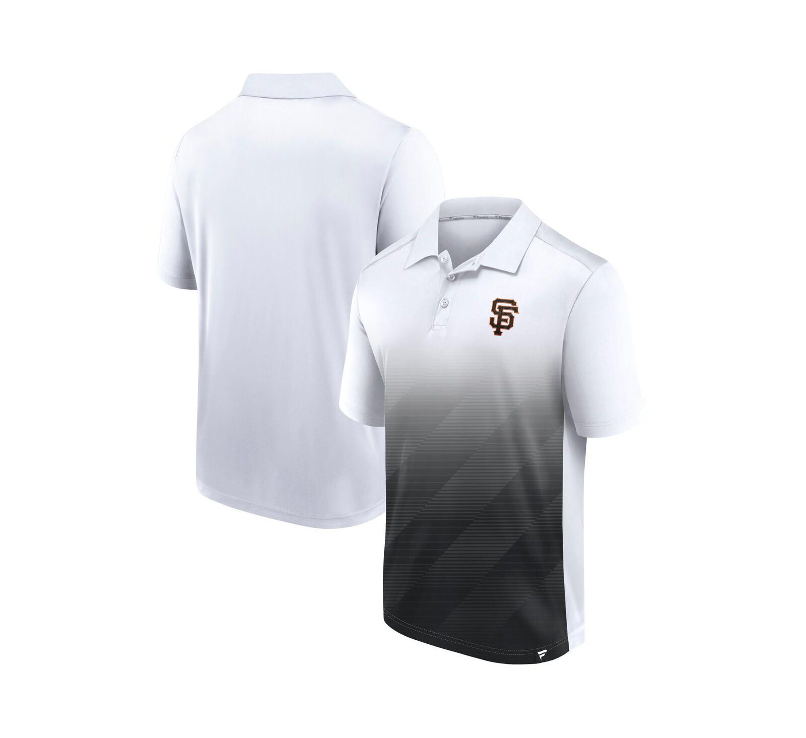 Fanatics Men's White San Francisco Giants Iconic Parameter Sublimated Polo Shirt