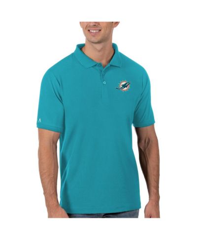 Мужская рубашка-поло Antigua Aqua Miami Dolphins Legacy Pique